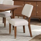 Furniture of America Hepburne FM34000WN-SC-2PK Pack of 2 Side Chair