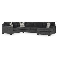 Signature Design by Ashley Hollyview 15205S1 3 pc Sectional with Chaise (Sectionals - Stationary)
