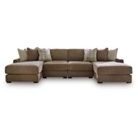 Benchcraft Camellia-Court 68207S9 4 pc Double Chaise Sectional (Sectionals - Stationary)
