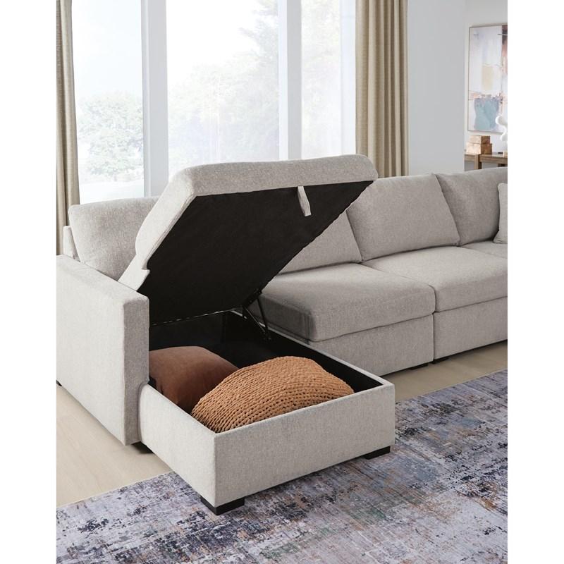 Large Picture of Benchcraft ModMax Luxe 68605S62 4 pc Double Storage Chaise Sectional