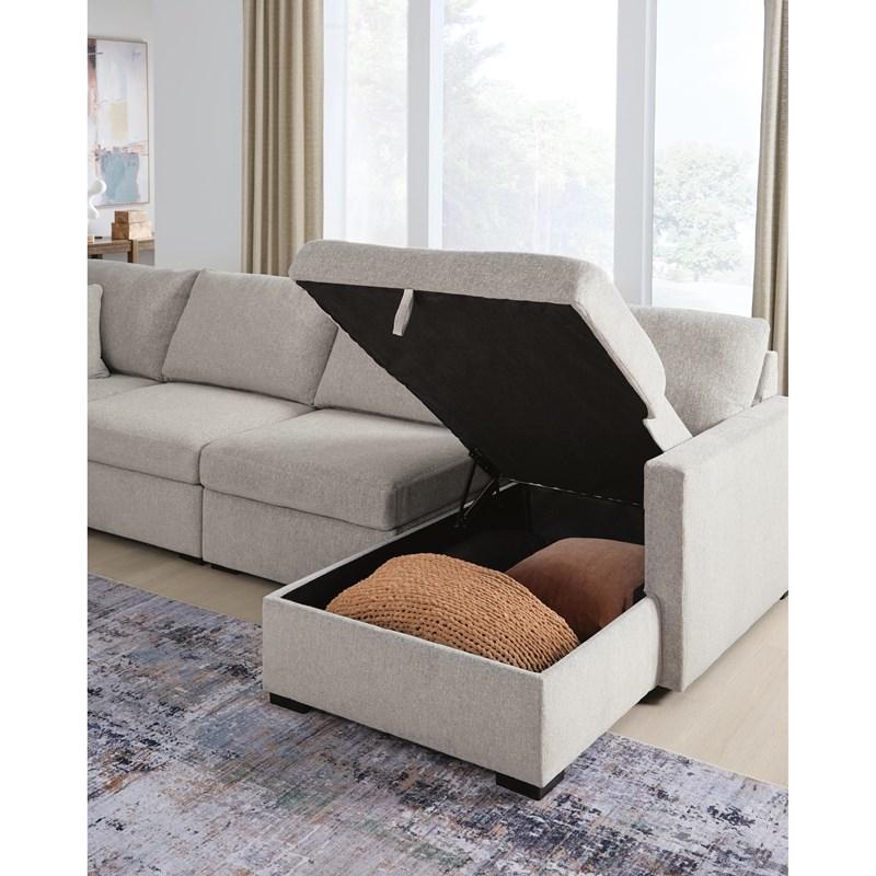 Large Picture of Benchcraft ModMax Luxe 68605S62 4 pc Double Storage Chaise Sectional