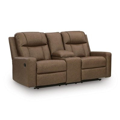 Benchcraft Mackmenville 7471494 Double Reclining Loveseat with Console