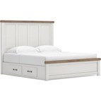 Signature Design by Ashley Savonport B4615B13 King Panel Bed with Storage