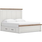Signature Design by Ashley Savonport B4615B15 King Panel Bed with Storage