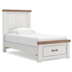 Signature Design by Ashley Savonport B4615B5 Twin Panel Storage Bed