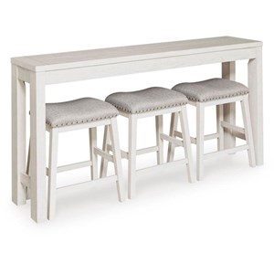 Signature Design by Ashley Robbinsdale D642-113 Rectangular Dining Room Counter Table Set (Dinettes - 4-Piece)