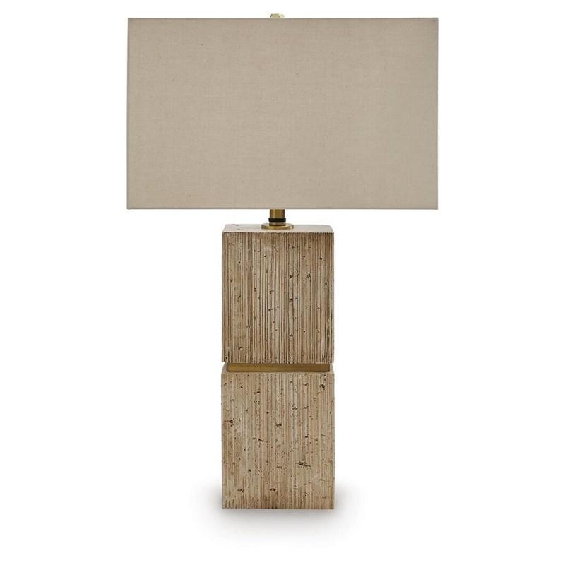 Large Picture of Signature Design by Ashley Laddner L236054 Poly Table Lamp