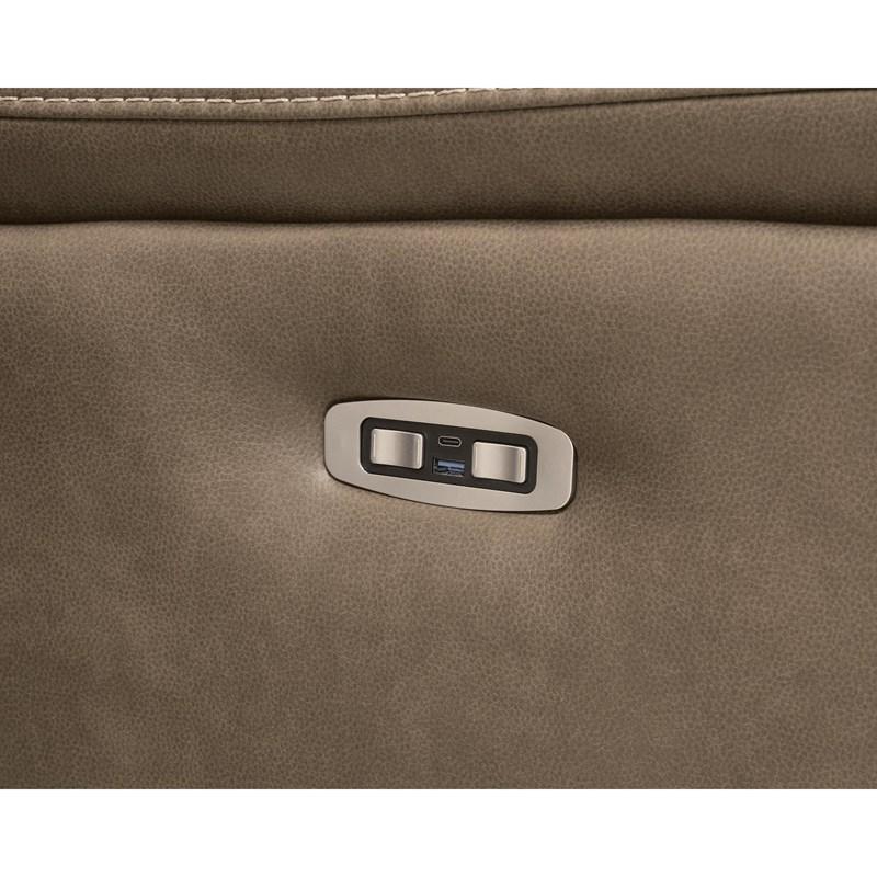 Large Picture of Signature Design by Ashley Max-Momentum PC82305S7 7 pc Power Reclining Sectional with Audio Consoles