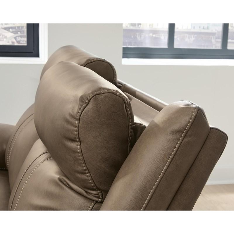 Large Picture of Signature Design by Ashley Max-Momentum PC82305S9 6 pc Power Reclining Sectional with Audio Console