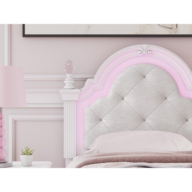 Large Picture of Signature Design by Ashley Kozlani PCB1819-153 Twin Upholstered Panel Headboard