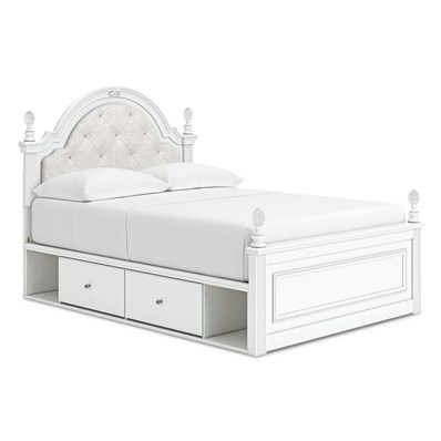 Signature Design by Ashley Kozlani PCB1819B10 Full Upholstered Panel Storage Bed