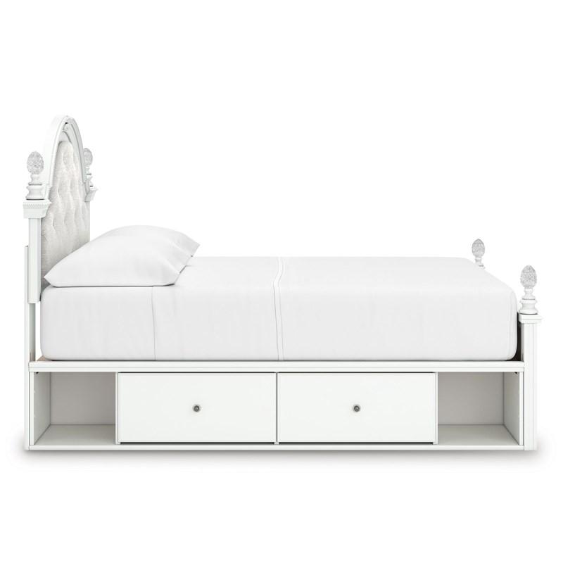Large Picture of Signature Design by Ashley Kozlani PCB1819B10 Full Upholstered Panel Storage Bed