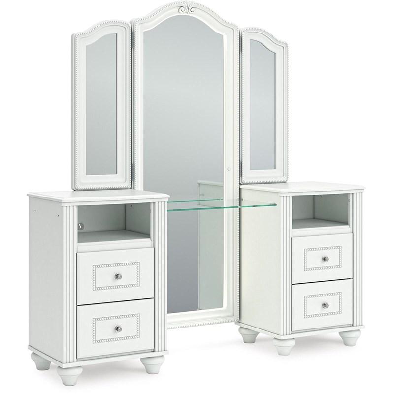 Large Picture of Signature Design by Ashley Kozlani PCB1819B16 Vanity with Mirror