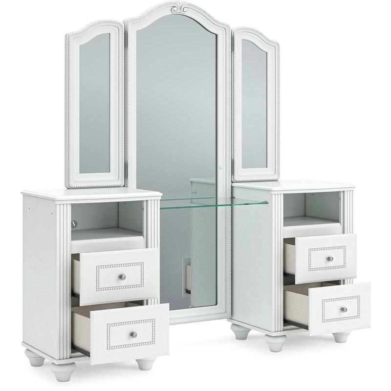 Large Picture of Signature Design by Ashley Kozlani PCB1819B16 Vanity with Mirror