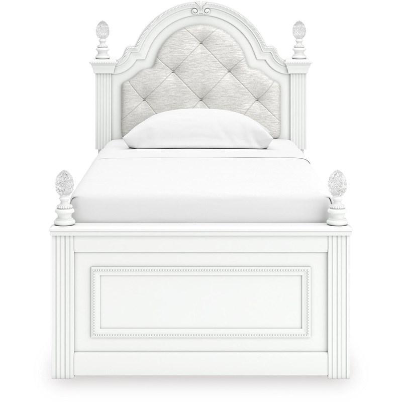 Large Picture of Signature Design by Ashley Kozlani PCB1819B5 Twin Upholstered Panel Bed