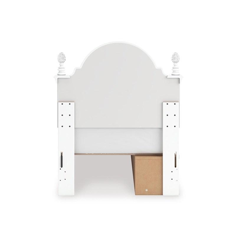 Large Picture of Signature Design by Ashley Kozlani PCB1819B9 Twin Upholstered Panel Storage Bed