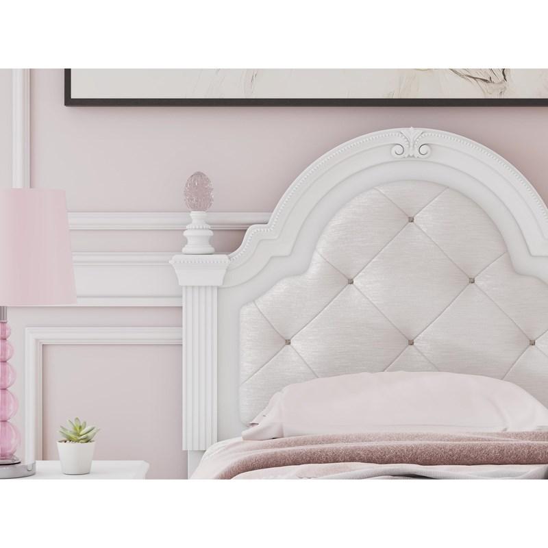 Large Picture of Signature Design by Ashley Kozlani PCB1819B9 Twin Upholstered Panel Storage Bed