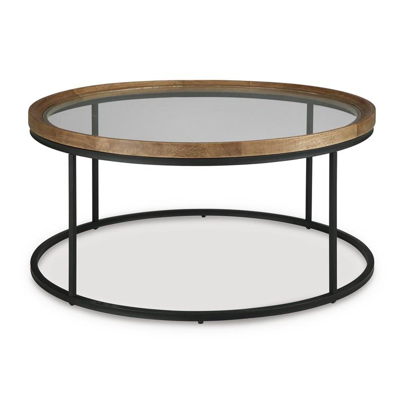 Large Picture of Signature Design by Ashley Noraluna T502-8 Round Cocktail Table