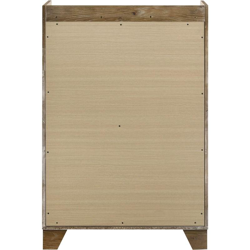 Large Picture of Coaster Furniture Henderson 222975 5-drawer Bedroom Chest of Drawers - Medium Oak