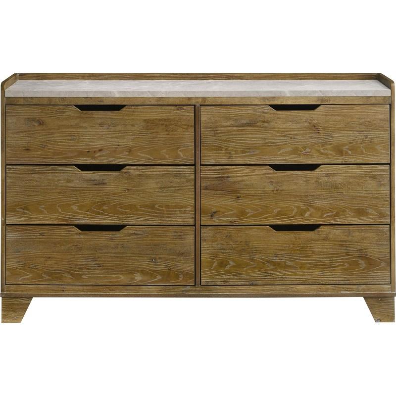 Large Picture of Coaster Furniture Henderson 222973 6-drawer Bedroom Dresser Cabinet - Medium Oak