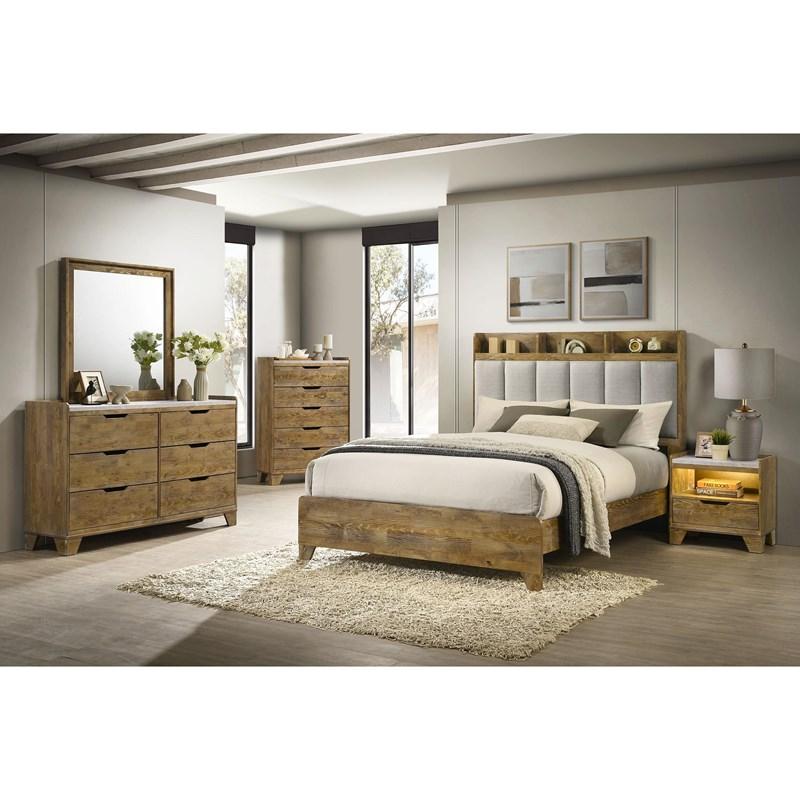 Large Picture of Coaster Furniture Henderson 222973 6-drawer Bedroom Dresser Cabinet - Medium Oak