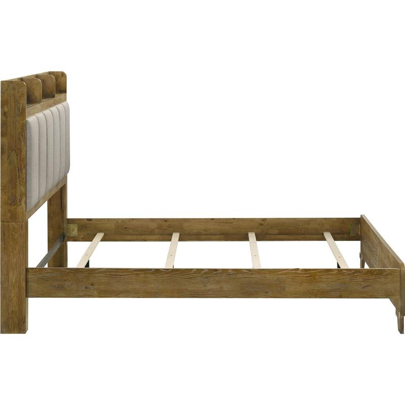 Large Picture of Coaster Furniture Henderson 222971Q 57-inch Eastern Queen Bookcase Panel Bed - Medium Oak