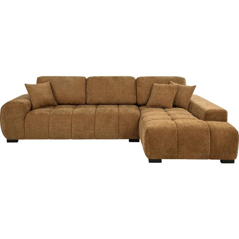 Large Picture of Coaster Furniture Octavia 509340 Upholstered Sectional Chaise Sofa - Amber