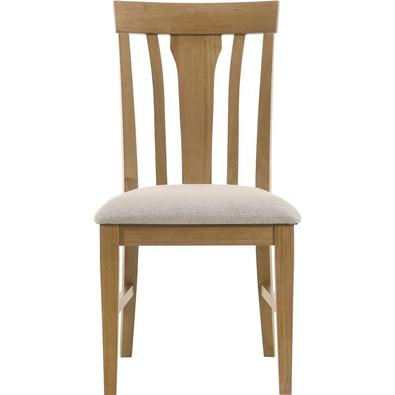 Large Picture of Coaster Furniture Hartville 109462 Set of 2 Dining Side Chair - Natural Light Brown