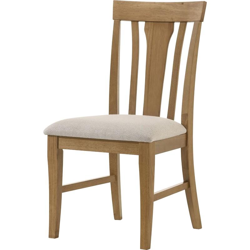 Large Picture of Coaster Furniture Hartville 109462 Set of 2 Dining Side Chair - Natural Light Brown