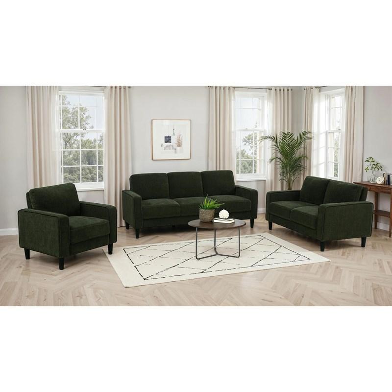 Large Picture of Coaster Furniture Ruth 511214 77-inch Fabric Upholstered Track Arm Sofa - Matcha Green