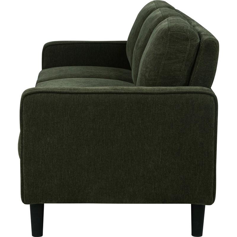 Large Picture of Coaster Furniture Ruth 511214 77-inch Fabric Upholstered Track Arm Sofa - Matcha Green