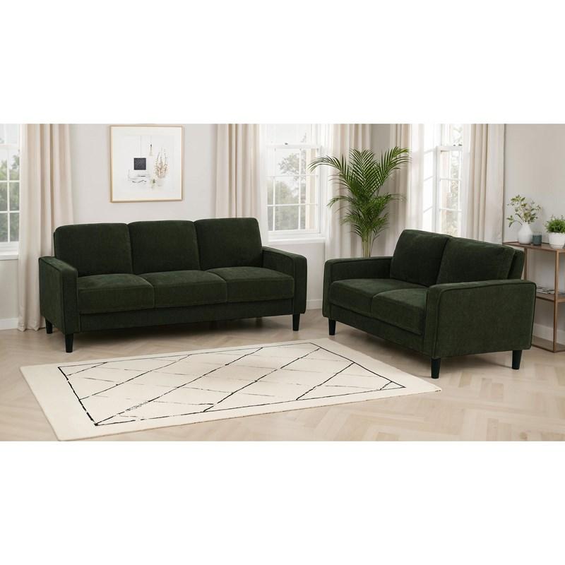 Large Picture of Coaster Furniture Ruth 511214 77-inch Fabric Upholstered Track Arm Sofa - Matcha Green