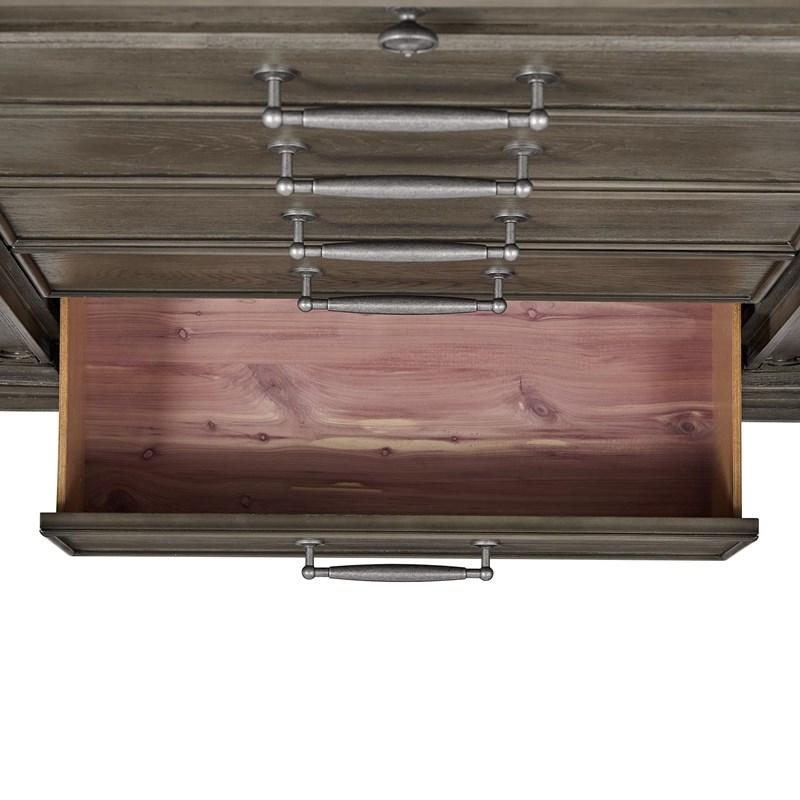 Large Picture of Elements International Kings Court B.10315.DCH 1 Door And 7-Drawer Chest