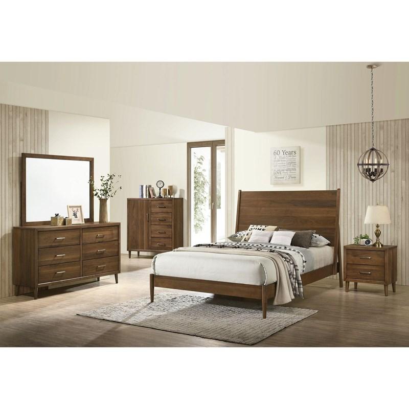 Large Picture of Elements International Malibu MC400NS 2-Drawer Nightstand
