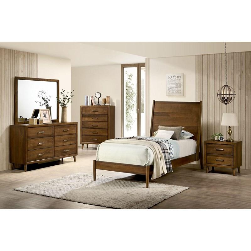 Large Picture of Elements International Malibu MC400NS 2-Drawer Nightstand