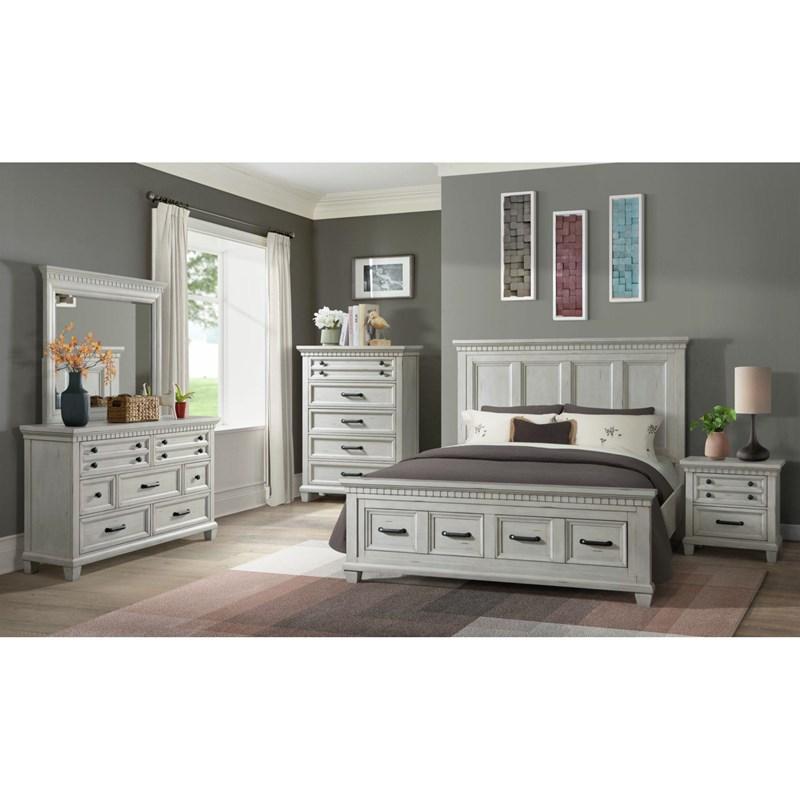 Large Picture of Elements International McCoy B-10530-7-NS 2-Drawer Nightstand