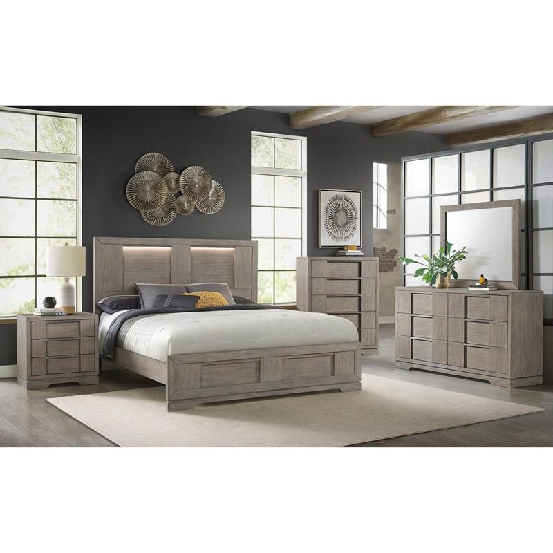 Large Picture of Elements International Kelis B-9770-3-NS 3-Drawer Nightstand