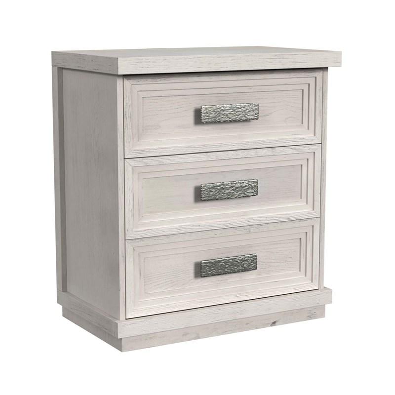 Elements International Avalanche B-11600-7-NS 3-Drawer Nightstand