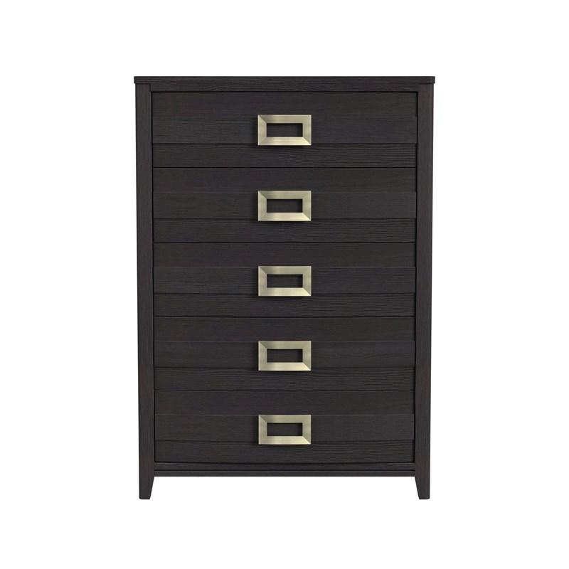 Large Picture of Elements International Tobias B-15990-8-CH 5-Drawer Chest