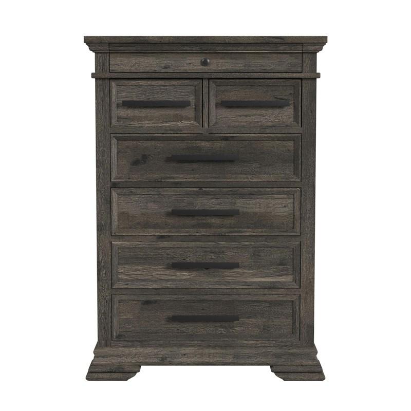 Large Picture of Elements International Park Ridge B-13130-8-CH 6-Drawer Chest