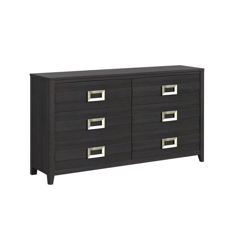 Elements International Tobias B-15990-8-DR 6-Drawer Dresser