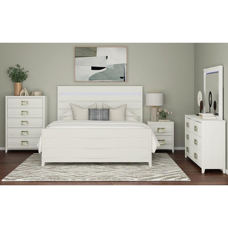 Large Picture of Elements International Tobias B-15990-7-DR 6-Drawer Dresser