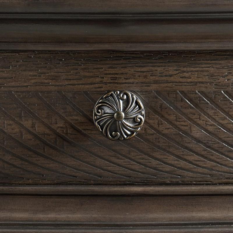Large Picture of Elements International Brunswick B-13070-5-DR 7-Drawer Dresser