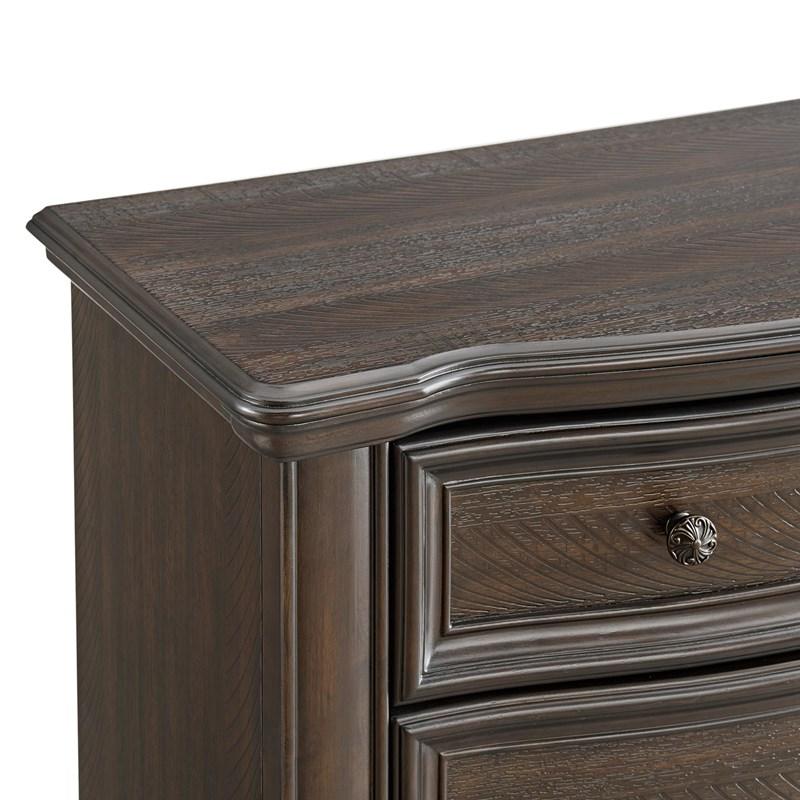 Large Picture of Elements International Brunswick B-13070-5-DR 7-Drawer Dresser