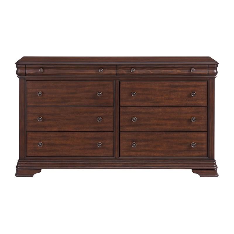 Large Picture of Elements International Phillipe B-5210-5-DR 8-Drawer Dresser