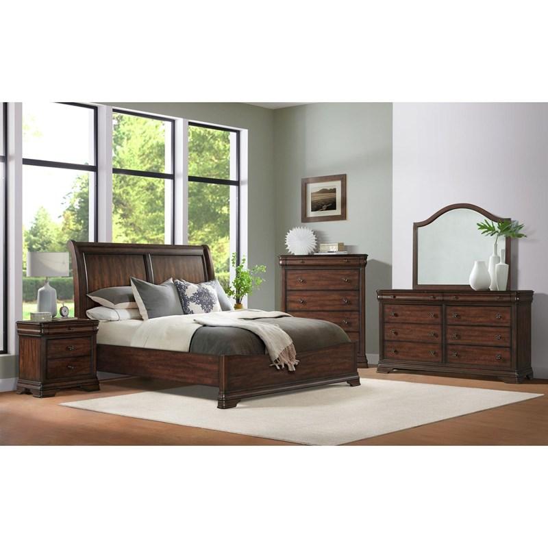Large Picture of Elements International Phillipe B-5210-5-DR 8-Drawer Dresser