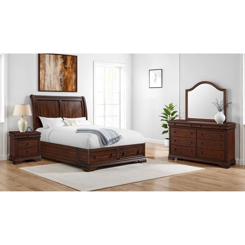 Large Picture of Elements International Phillipe B-5210-5-DR 8-Drawer Dresser