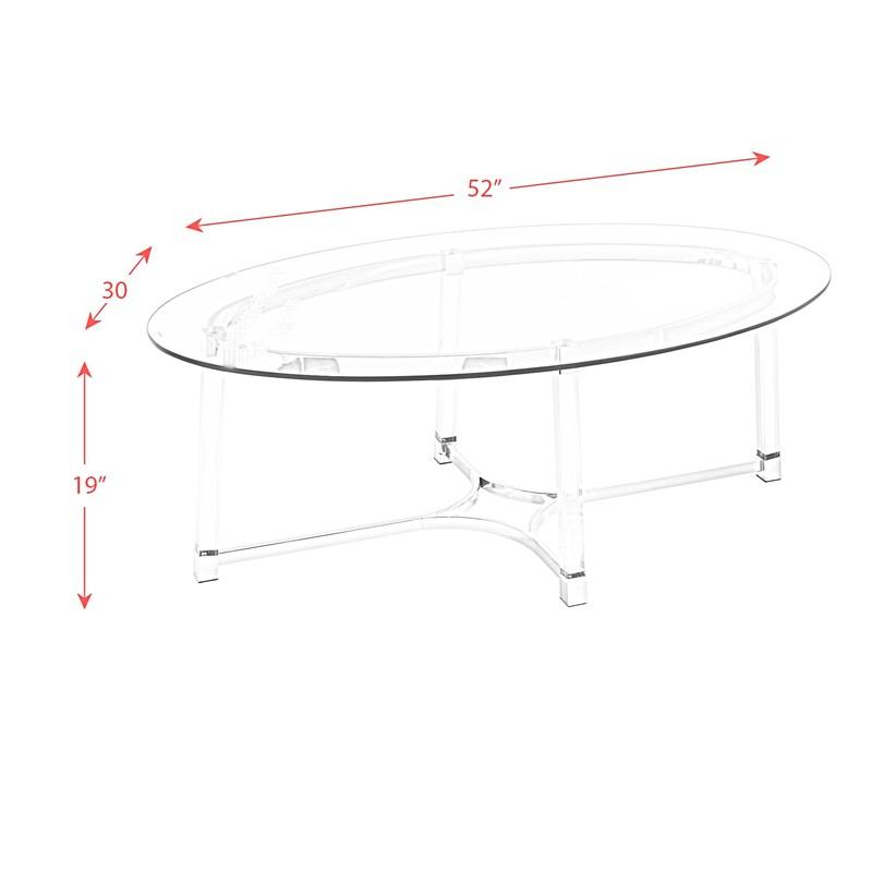 Elements International Lucinda CLC100CTE Coffee Table