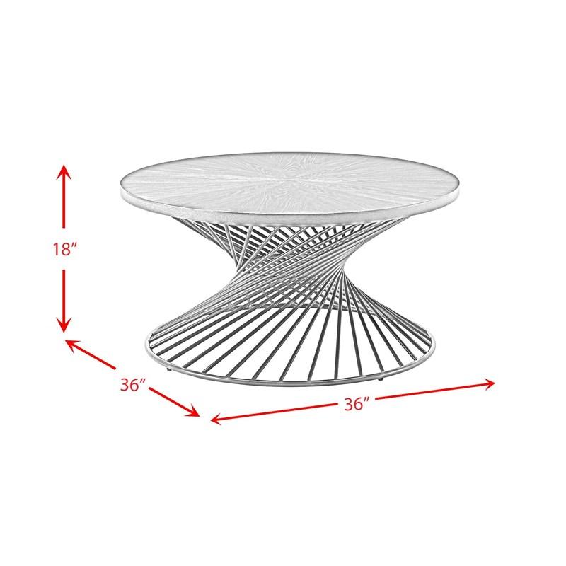 Large Picture of Elements International Terri CTTR800CT Coffee Table