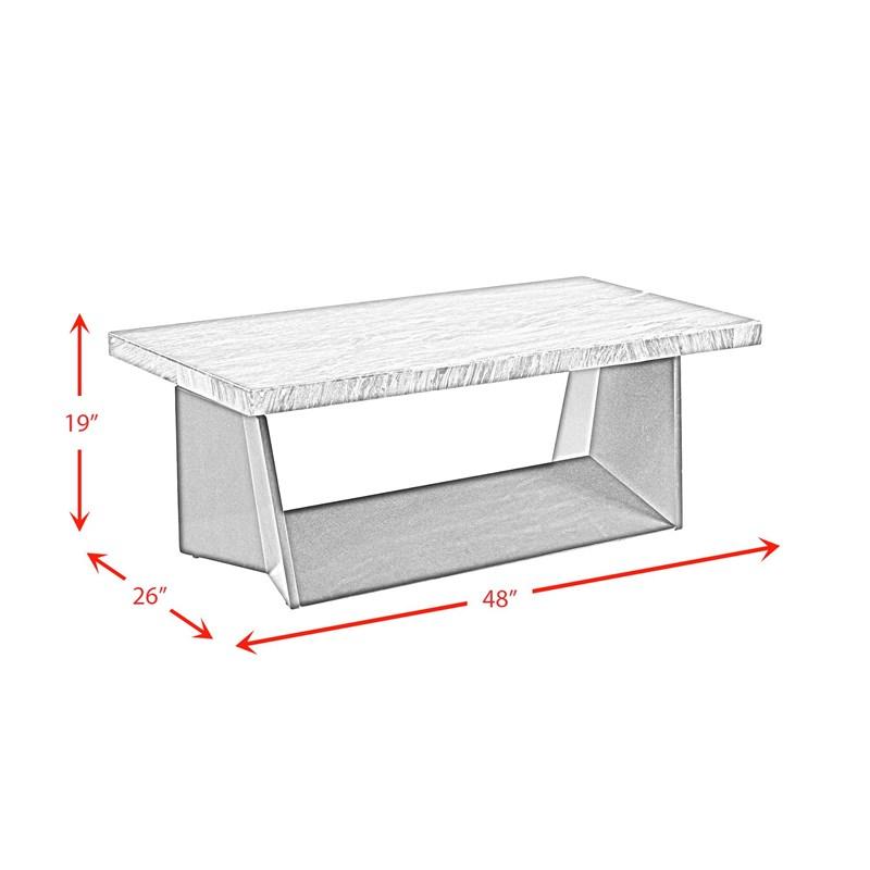 Large Picture of Elements International Beckley CTBY800CTC Coffee Table